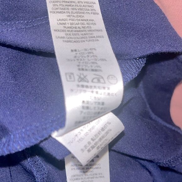 Vintage French connection navy blue striped mini dress - Picture 9 of 9